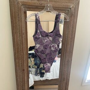 Jaded London Purple Floral Swimsuit